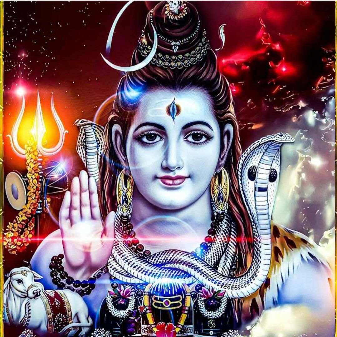 Bhole Baba Wallpaper With Bhole Baba Head In Waters Wallpaper